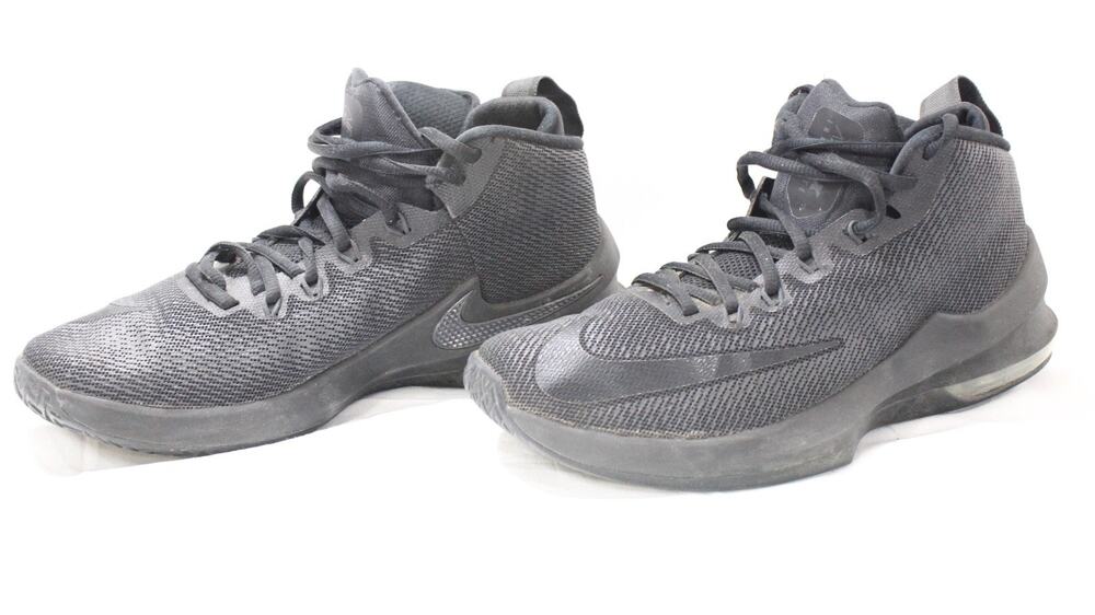 Nike Air Max Infuriate Mid Black Anthracite Basketball Shoes Men's Size 9 AA4438